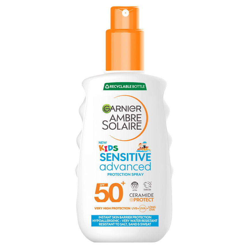 Garnier Ambre Solaire SPF 50+ Sensitive Advanced Kids Sun Spray GOODS ASDA   