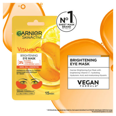 Garnier Vitamin C brightening eye mask 5g - British product