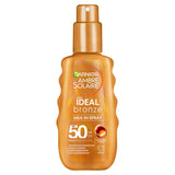 Garnier Ambre Solaire Ideal Bronze Milk-in Spray, High UV Protection SPF50, 150ml GOODS ASDA   