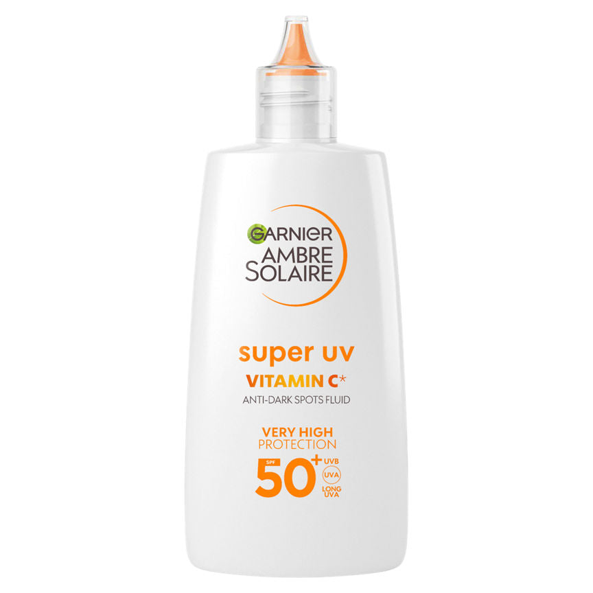 Garnier Ambre Solaire Super UV Vitamin Cg Facial Fluid for Daily Use, SPF50+, 40ml GOODS ASDA   