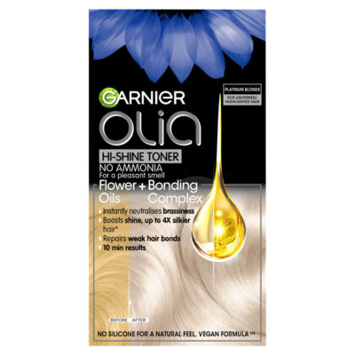 Garnier Olia Platinum Blonde toner, UK version