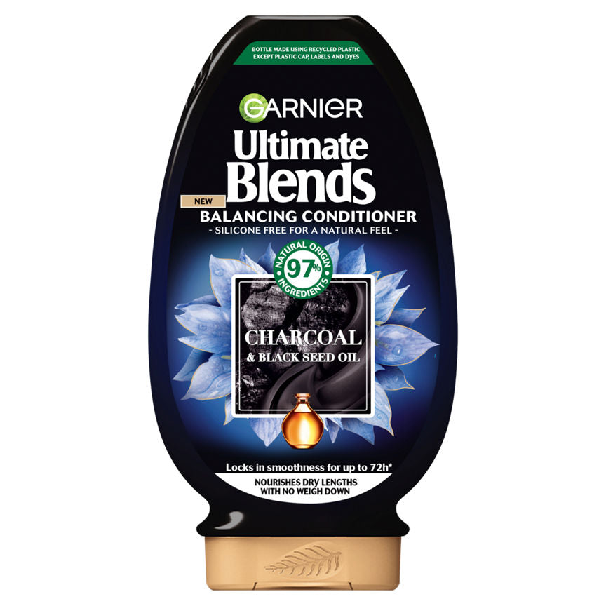 Garnier Ultimate Blends Charcoal Conditioner for Purified Scalp and Hydrated Lengths, 250ml GOODS ASDA   