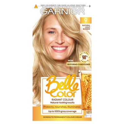 Garnier Belle Color Natural Light Blonde hair dye, imported from the UK