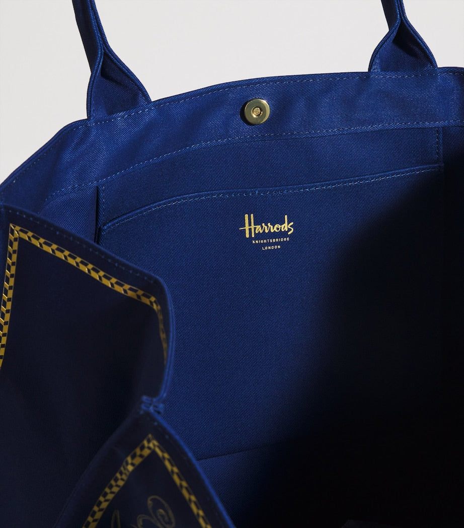 Harrods Gold Building Shopper Bag, imported from the UK
