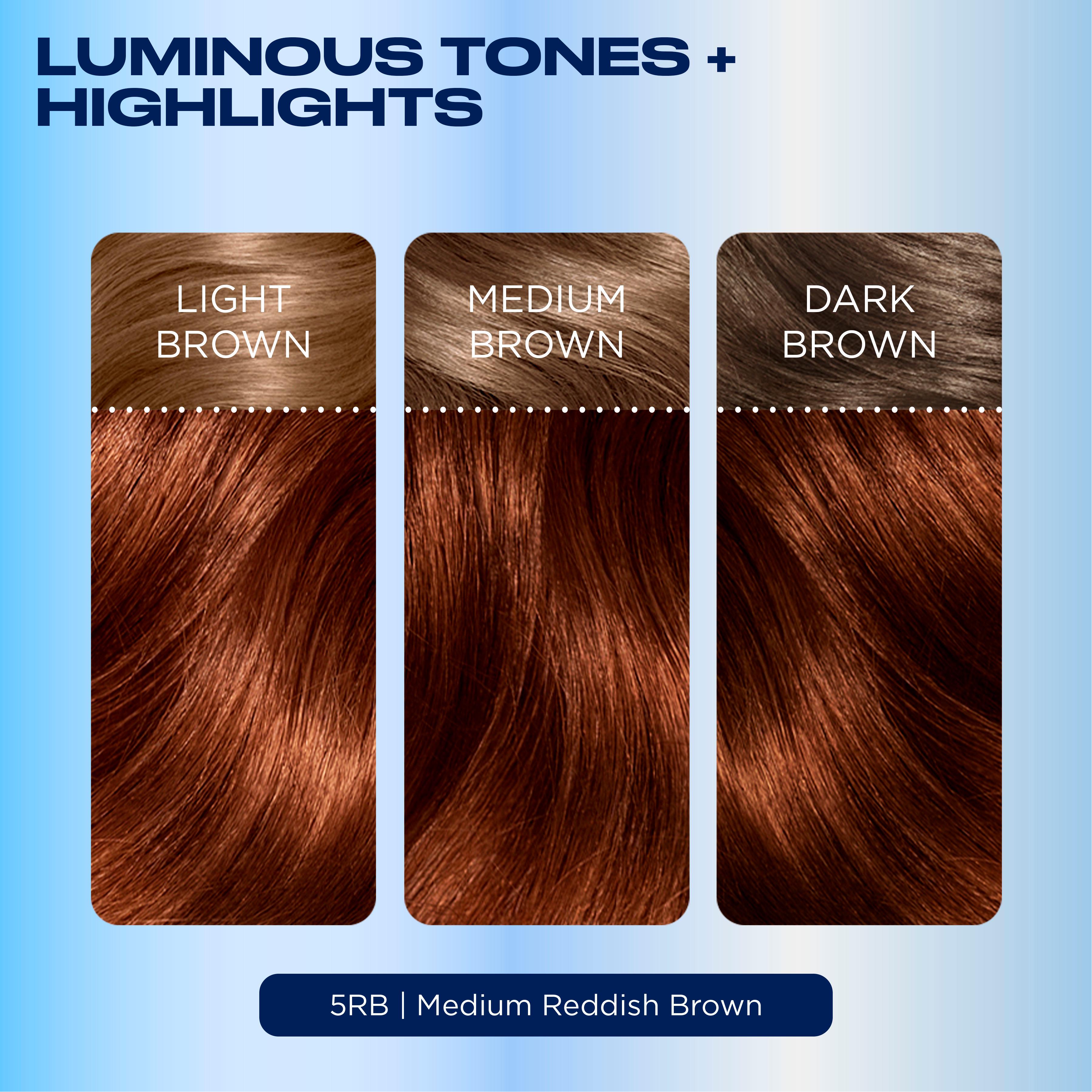 Clairol Nice'N Easy Medium Reddish Brown 5RB hair dye, imported from the UK