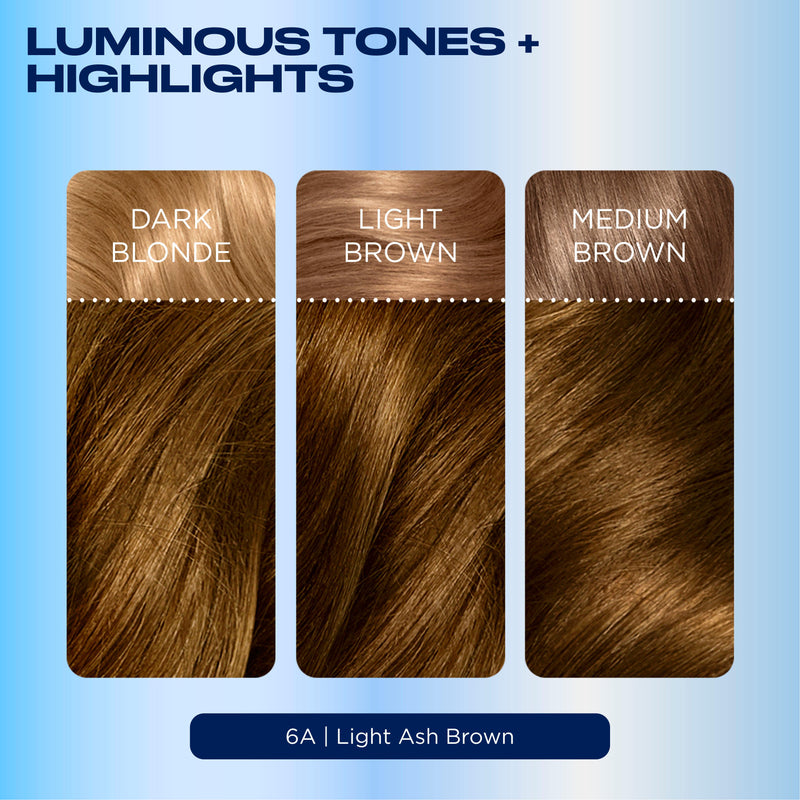 Clairol Nice'N Easy 6A light ash brown permanent hair dye - British product