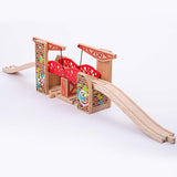 Bigjigs Rail Double Lifting Graffiti Bridge GOODS Superdrug   