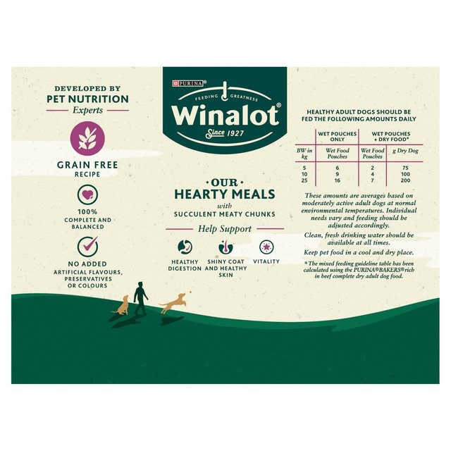 Winalot Dog Food Pouches Mixed in Jelly    12 x 100g GOODS M&S   