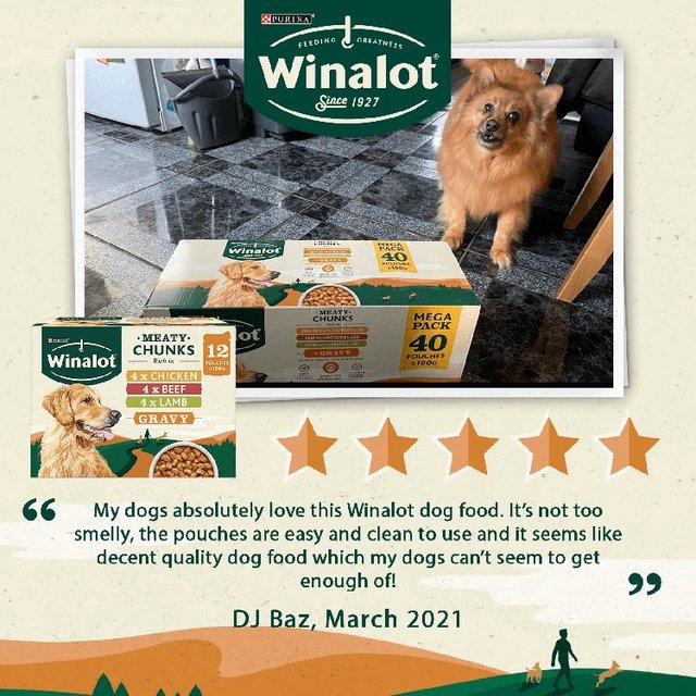 Winalot Meaty Chunks Mixed in Gravy Wet Dog Food   24 x 100g GOODS M&S   