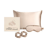 Silver Cloud satin gift set caramel - British product