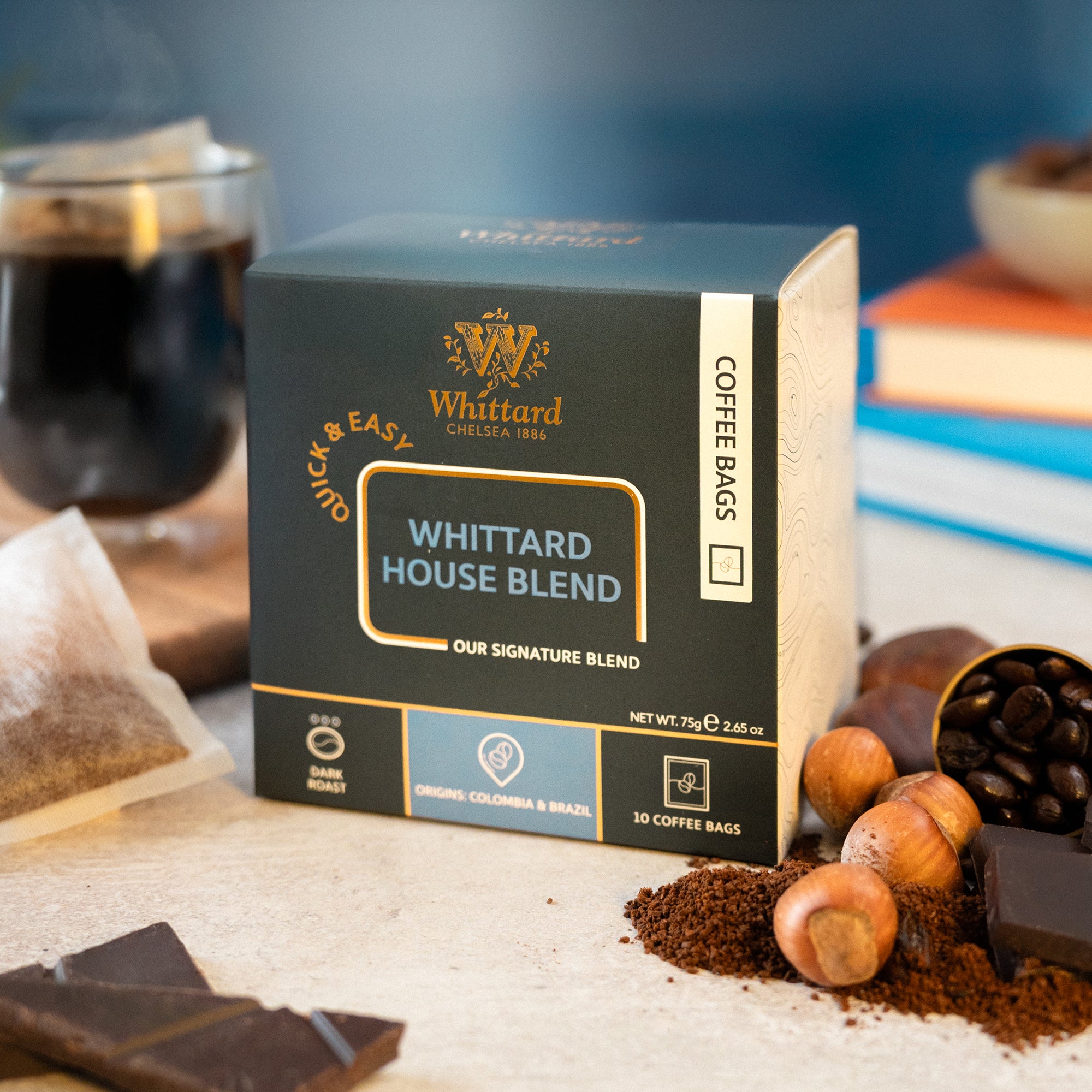 Whittard House Blend coffee bags 75g - British product