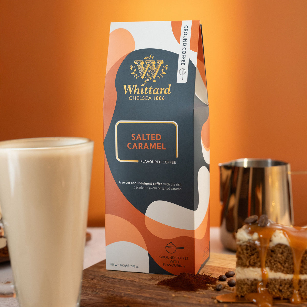 Whittard salted caramel ground coffee 200g (British brand)