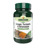 Natures Aid Ginger Turmeric & Bromlelain Supplement Tablets    60 per pack GOODS M&S   