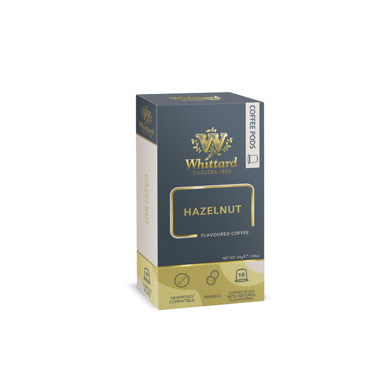 Whittard hazelnut coffee pods Nespresso compatible 10 pack - British product
