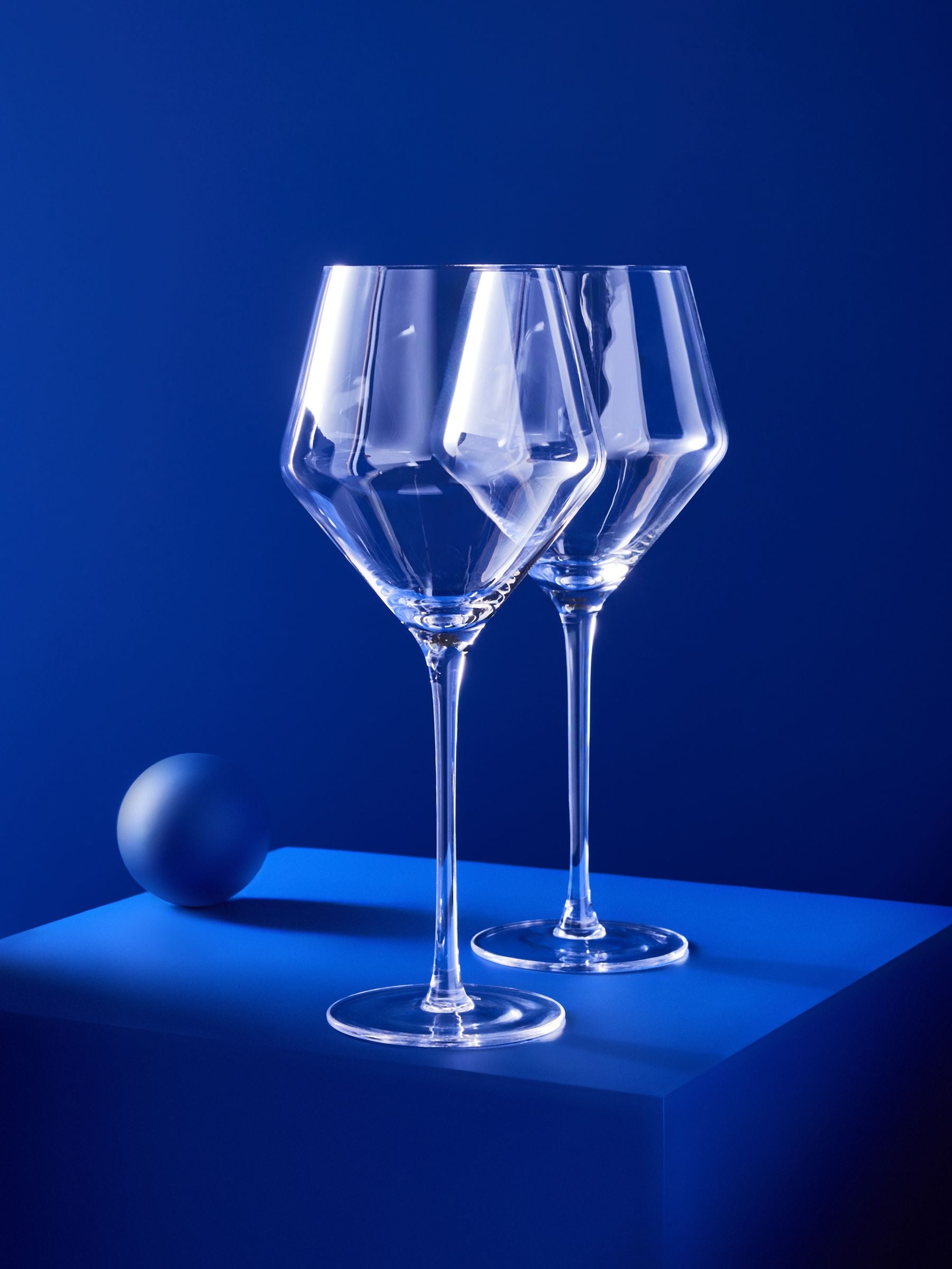 MADE.COM Velma crystal wine glasses set of 4, imported from the UK