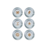 Aerolatte cappuccino stencils six designs 10cm, imported from the UK