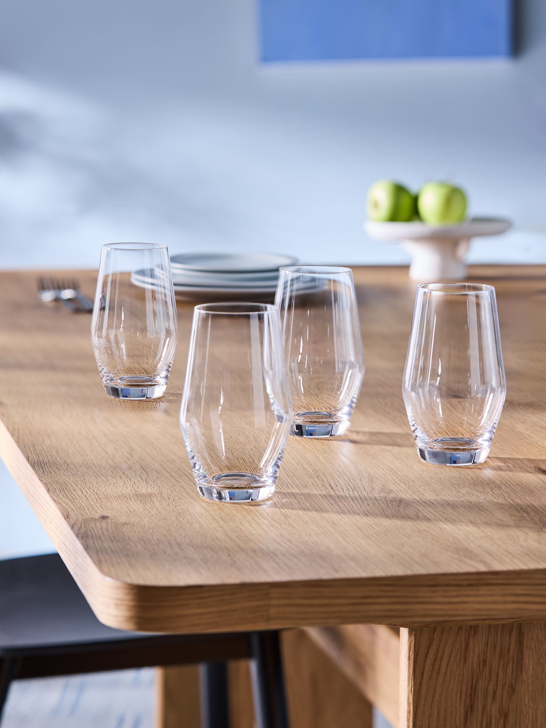 MADE.COM clear tapered crystal tumblers set of 4 - British product