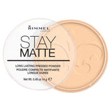 Rimmel London Stay Matte Pressed Powder 001 Transparent 14g (British brand)