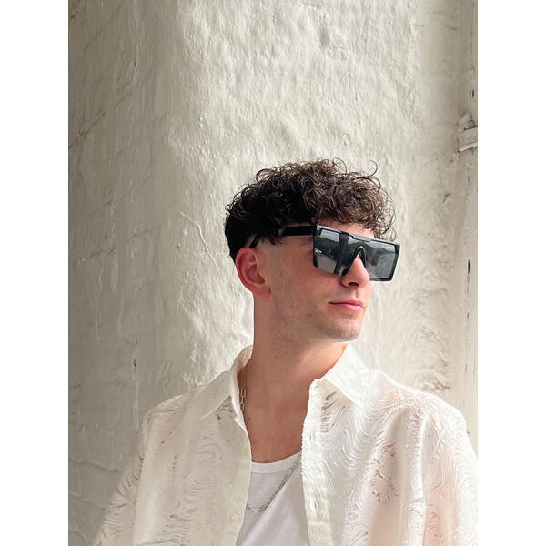 SVNX oversized flat top square frame sunglasses, imported from the UK
