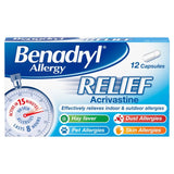 Benadryl Allergy Relief Capsules   12 per pack GOODS M&S   