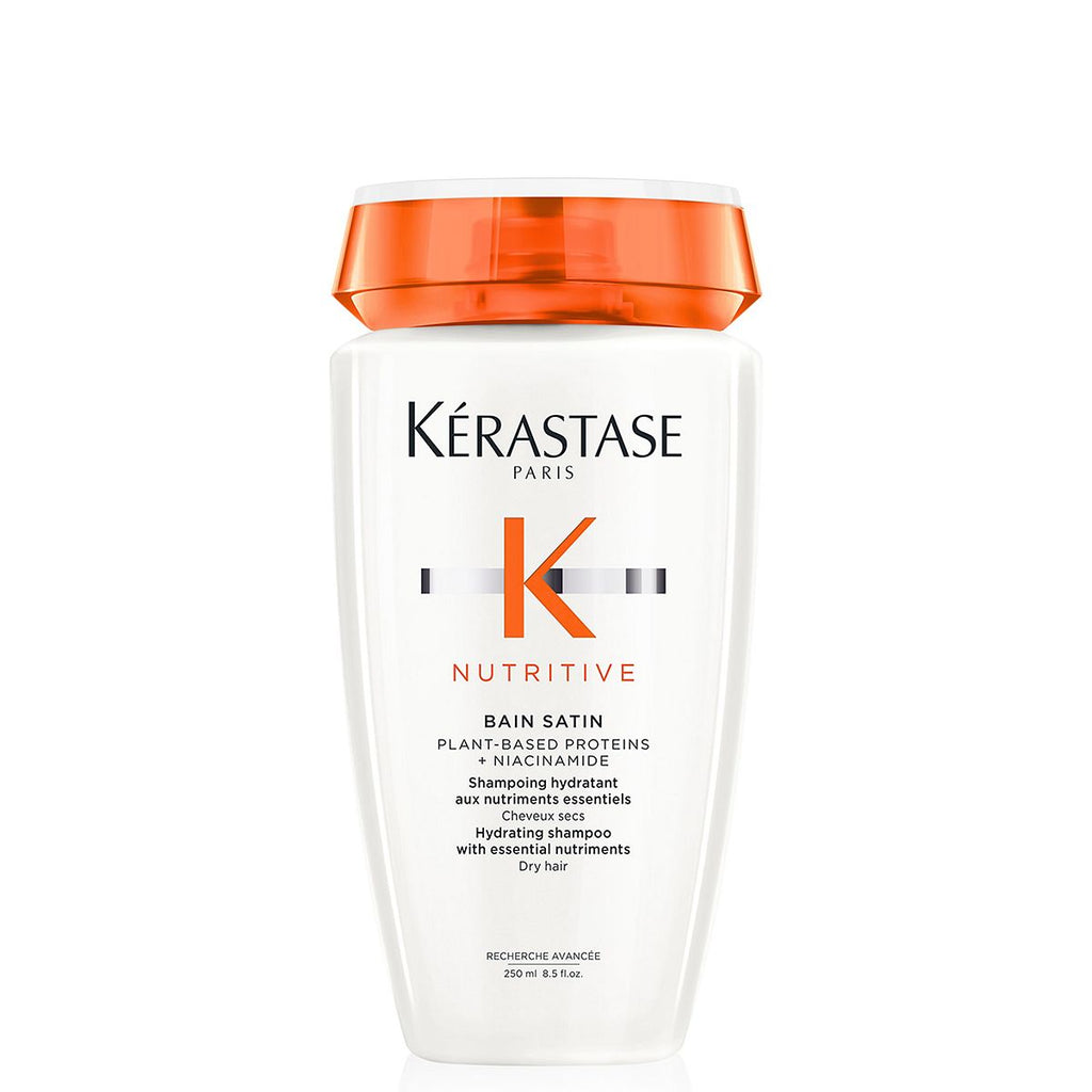 Kérastase Nutritive, Hydrating Shampoo for Dry Hair, Nourishing Formula With Niacinamide, Restores Shine, Bain Satin 250ml