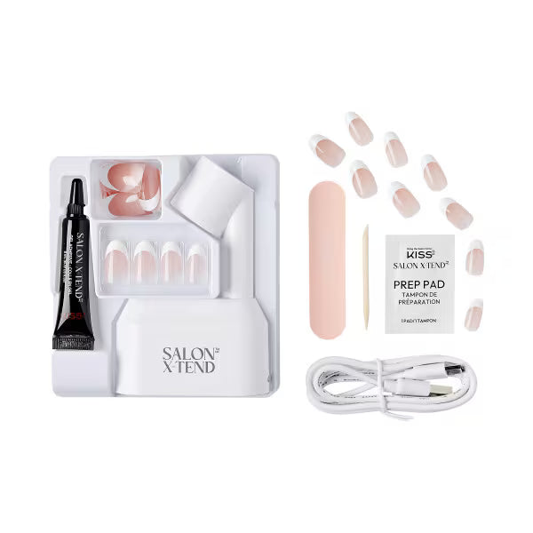 Kit d'extension d'ongles Kiss Soft Gel 30 Faux ongles - Produit britannique