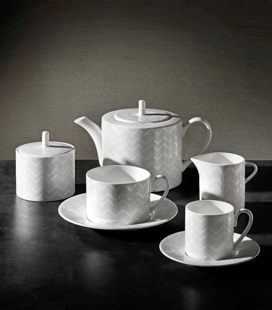 Missoni Home zigzag coffee cup and saucer, imported from the UK
