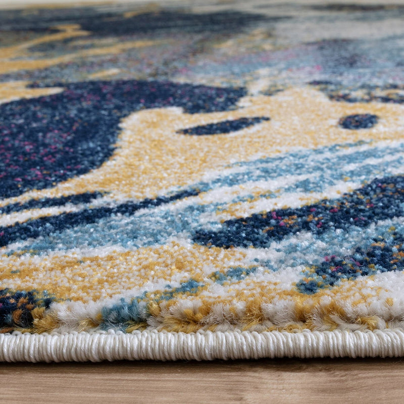 Asiatic Nova Sonic rug blue abstract design - British product