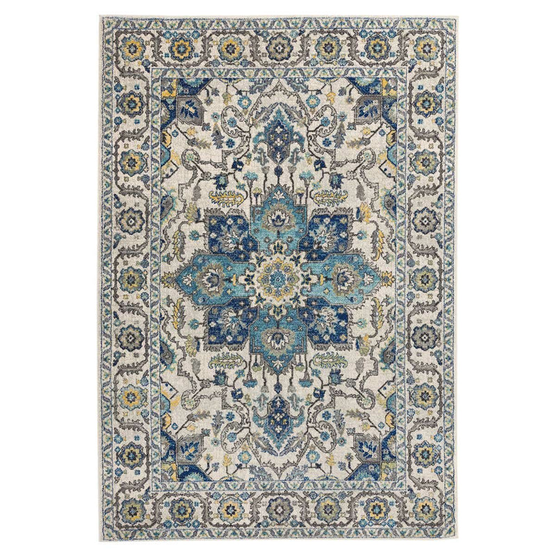 Asiatic Nova Persian blue rug polypropylene medium, imported from the UK