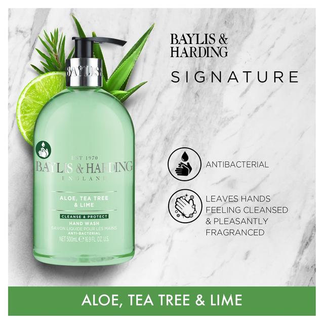 Baylis & Harding Aloe Tea Tree & Lime Anti Bacterial Hand Wash   500ml GOODS M&S   