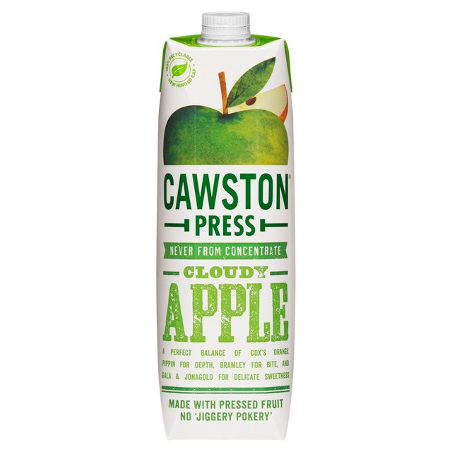 Cawston Press Cloudy Apple Juice   1L GOODS M&S   