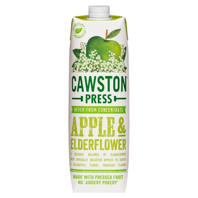 Cawston Press Apple & Elderflower Juice   1L GOODS M&S   