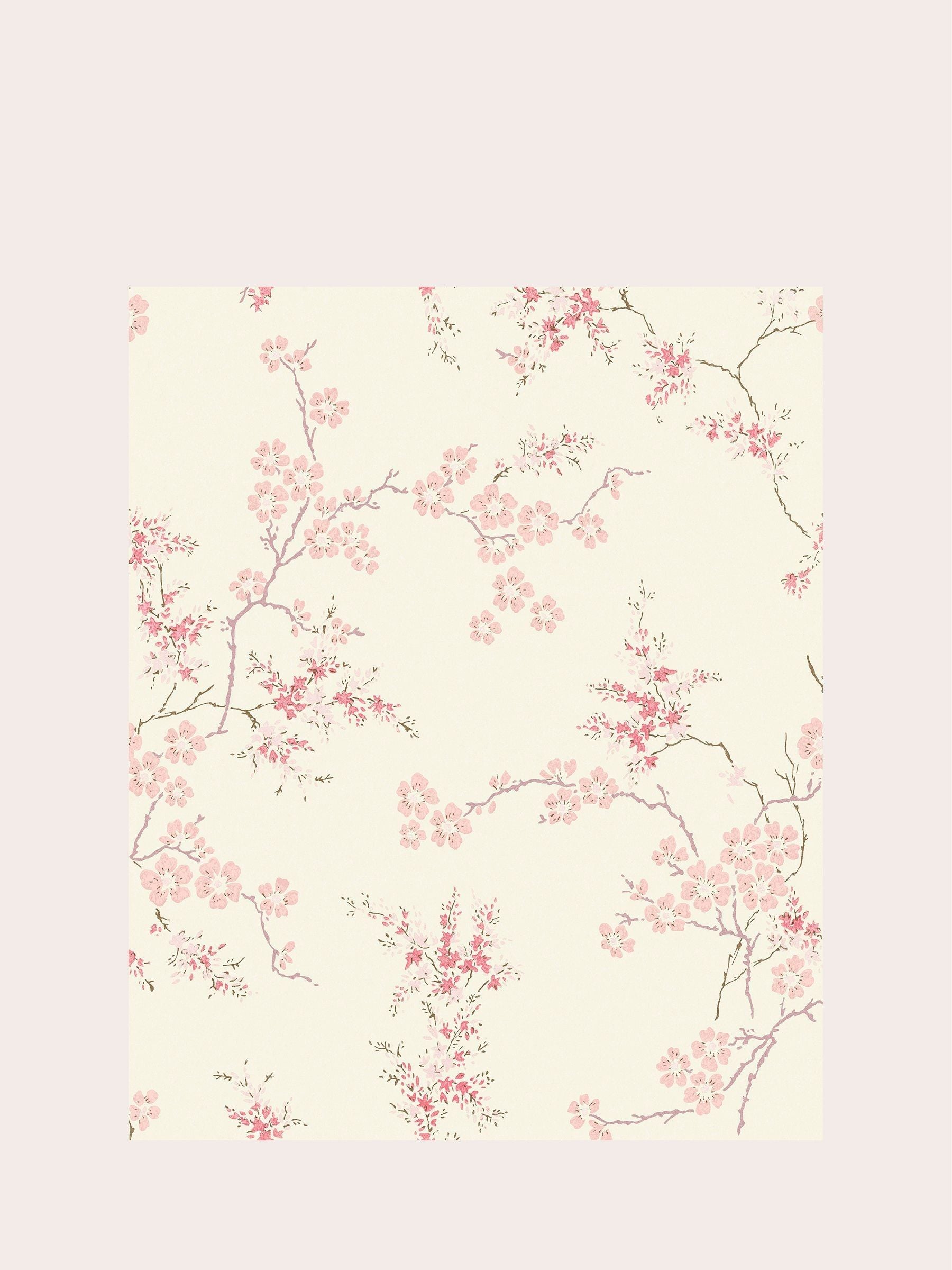Laura Ashley Oriental Blossom wallpaper sample A4, imported from the UK