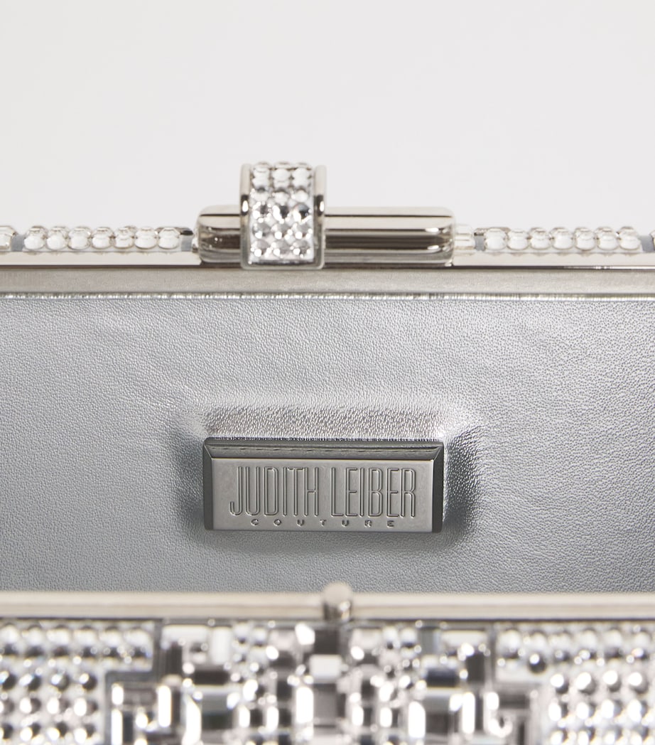 Judith Leiber Crystal Lattice Slim Slide clutch bag, UK version