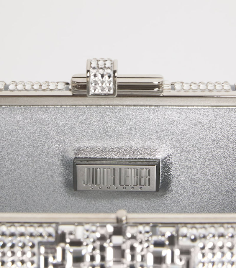 Judith Leiber Crystal Lattice Slim Slide clutch bag, UK version