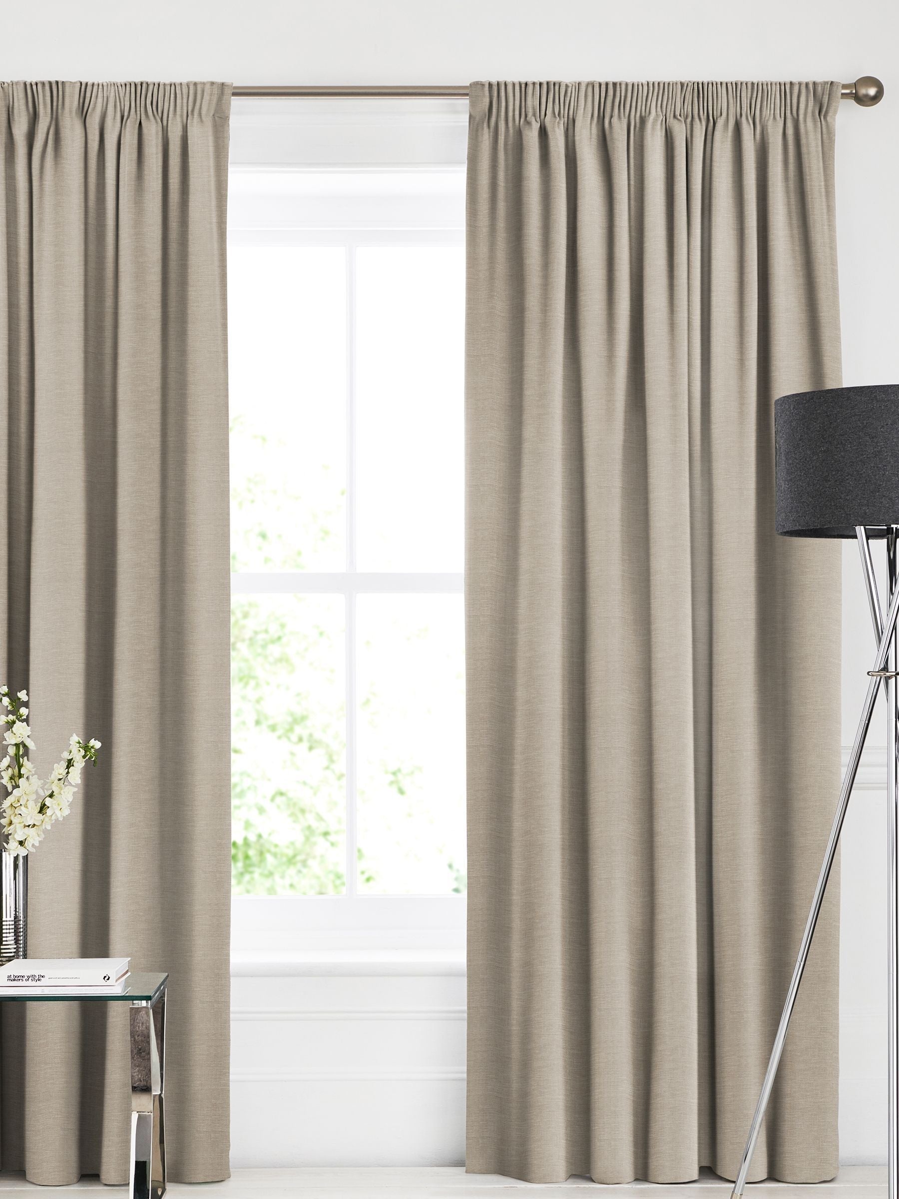 Soho Wheat Natural made to measure curtains - British product