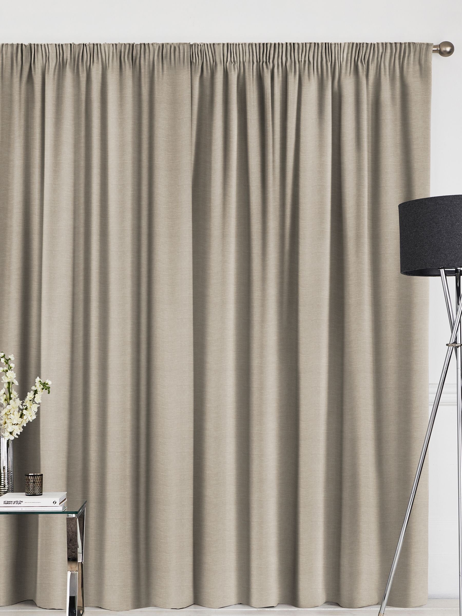 Soho Wheat Natural made to measure curtains - British product