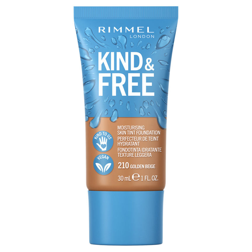 Rimmel London Kind & Free Moisturising Skin Tint Foundation Golden Beige GOODS ASDA   