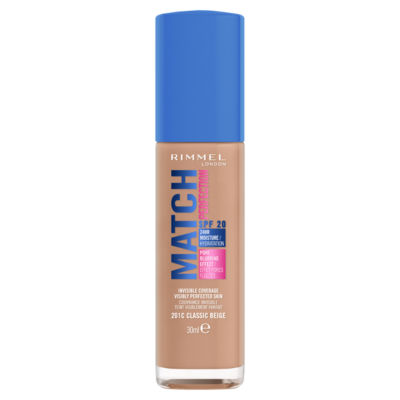 ASDA Rimmel Match Perfection Foundation 201C Classic Beige SPF20- Buy online at McGrocer