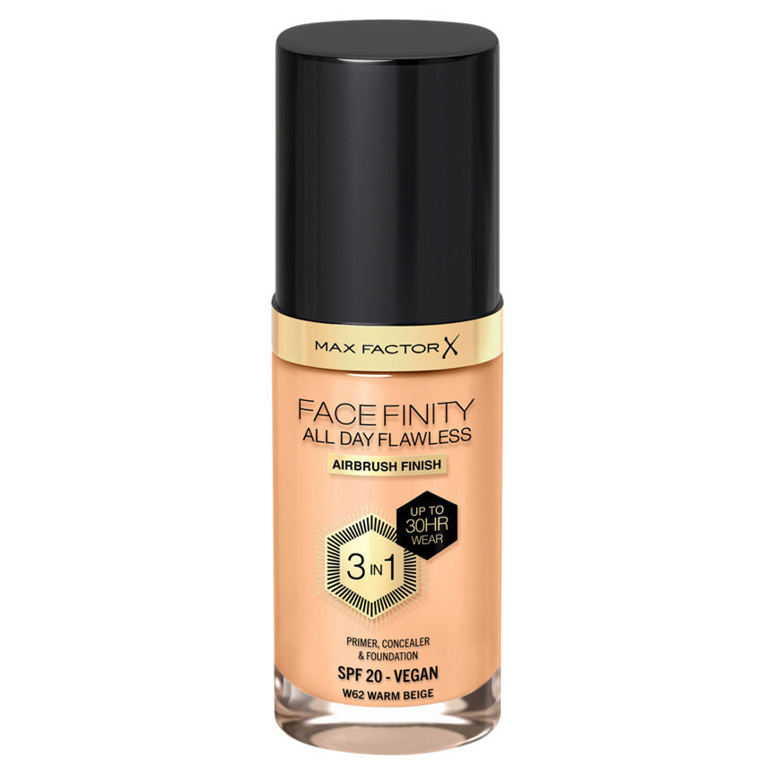 Max Factor All Day Flawless Foundation 62 Warm Beige