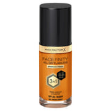 Max Factor All Day Flawless Foundation 91 Warm Amber 30ml (British brand)