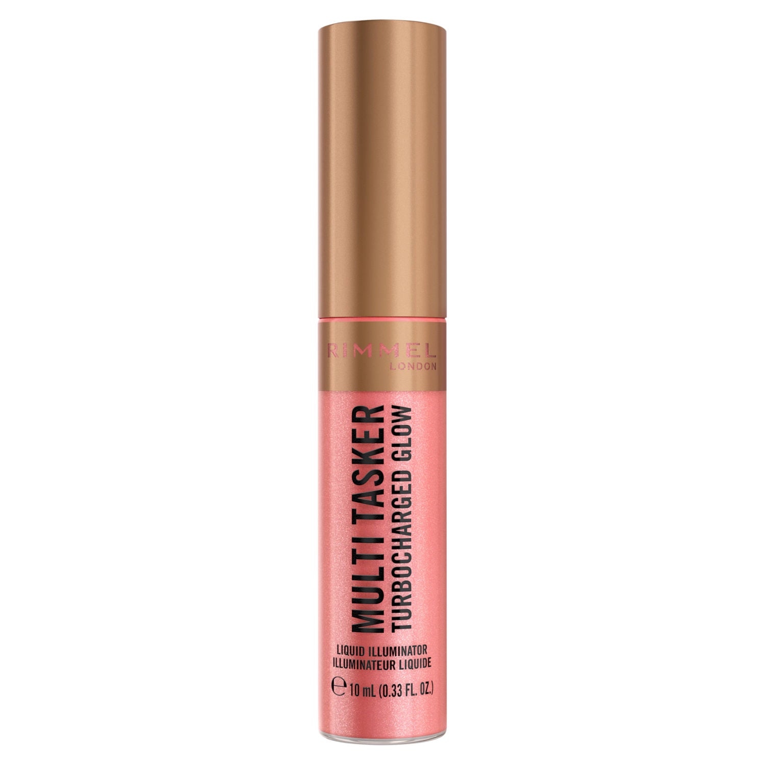 Rimmel Turbocharged Glow Liquid Illuminator Rosy Rebel 10ml, UK version