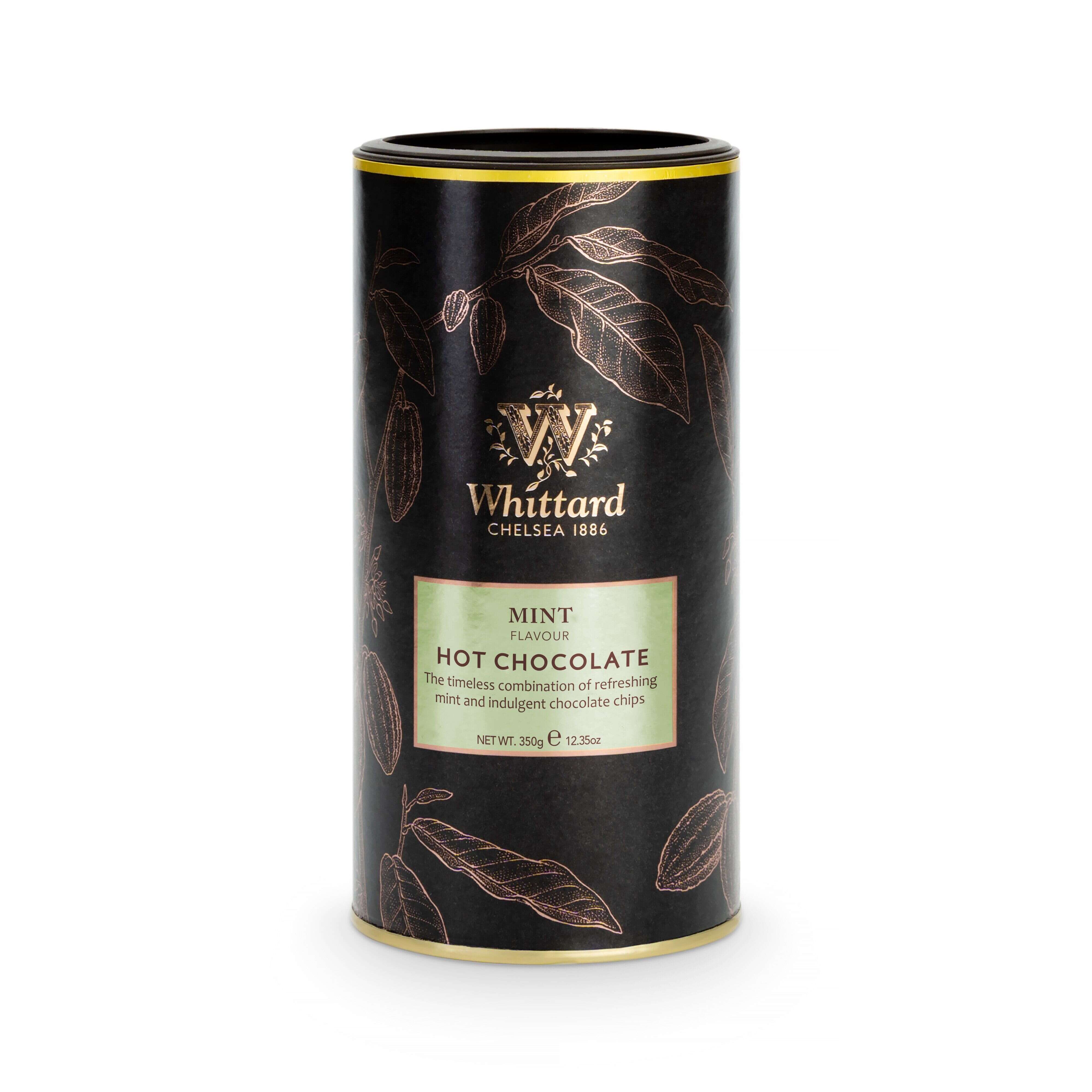 Whittard mint hot chocolate powder 350g, imported from the UK