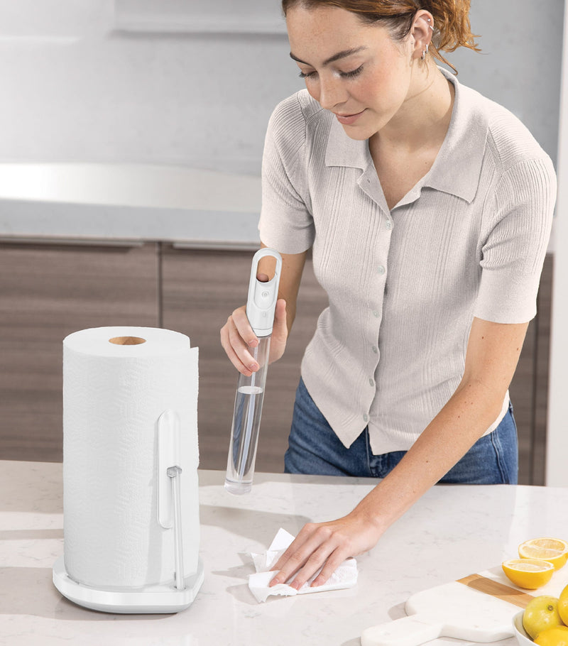 Simplehuman paper towel holder and spray pump (British brand)