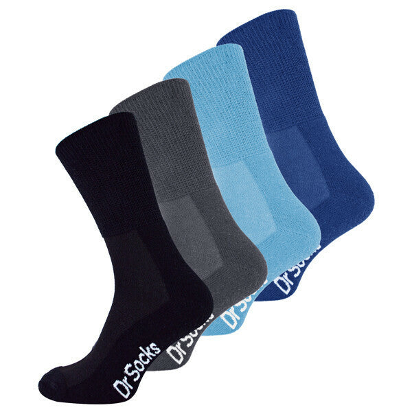 Dr.Socks 4 Pairs Mens Bamboo Diabetic Socks 4-7 UK GOODS Superdrug BNG  