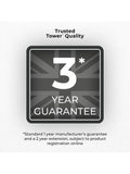 Tower Black Solitaire bread bin, imported from the UK