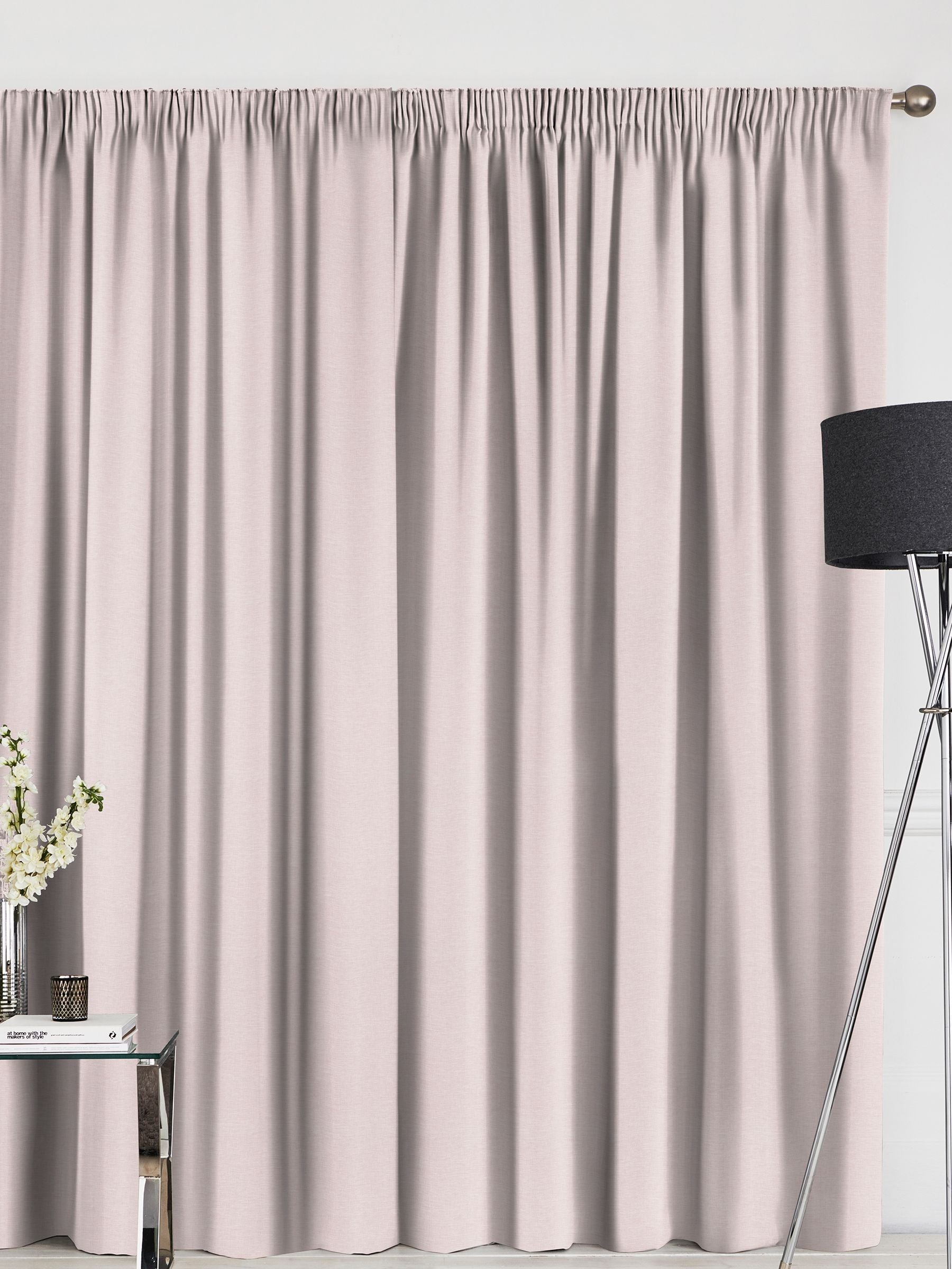 Soho rose pink made-to-measure curtains, UK version