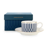 Whittard Sloane cup and saucer 225ml bone china - British product