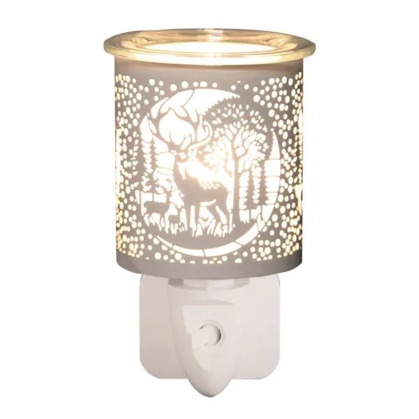 Aroma plug in wax melter white deer family 13cm (British brand)