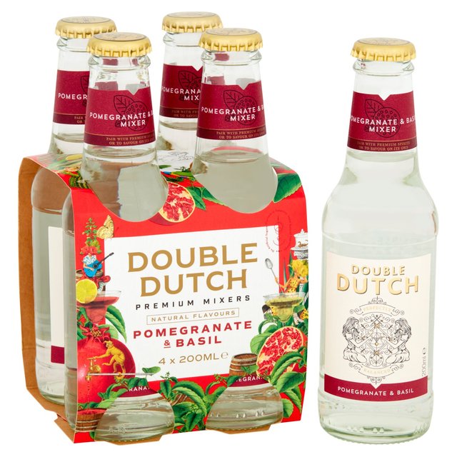 Double Dutch Pomegranate & Basil   4 x 200ml